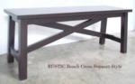 RUSTIC Bench Cross Support Style